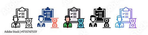 Time Management multiple icon