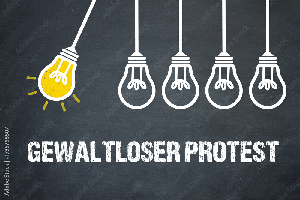 Fototapeta premium Gewaltloser Protest 