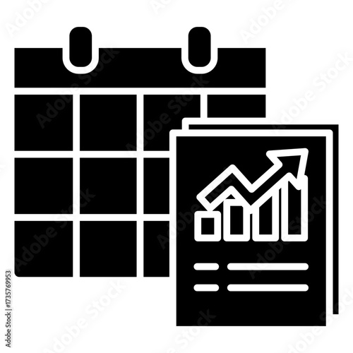 Annual Review Glyph Icon