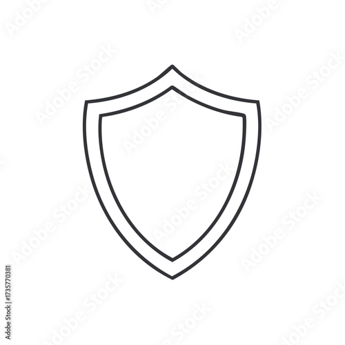 Shield outline illustration, security concept, protection, defense, isolated element Free Download Shield outline illustration, security concept, protection, defense, isolated element - GFXLoad