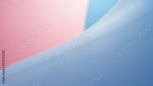pink and baby blue smooth curve