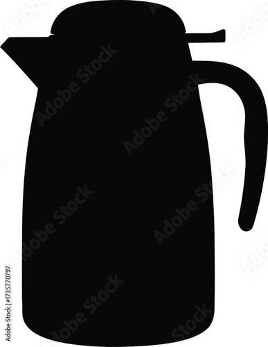 Elegant black cane for mobility support and assistance vector