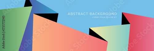 Modern abstract background for presentation design, dynamic shapes composition. Vector illustration