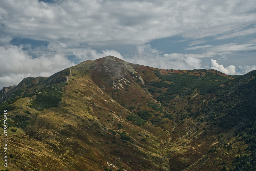 Fototapeta premium View from Stratenec hill in Mala Fatra mountains in Slovakia