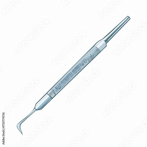 Dental Instrument - A Detailed Close-Up View of the Tool.