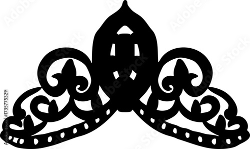 Black silhouette Tiara