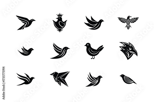 Bird Logo Set Bundle | Creative Vector Collection