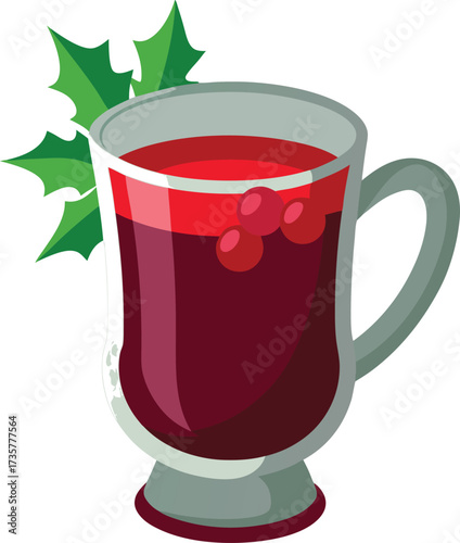 Christmas Mulled Wine Warmth steaming spiced red wine with orange slice, cinnamon stick, and star anise