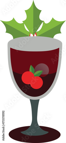 Christmas Mulled Wine Warmth steaming spiced red wine with orange slice, cinnamon stick, and star anise