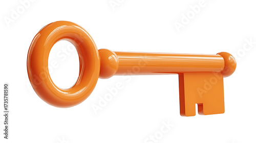 key isolated on white background