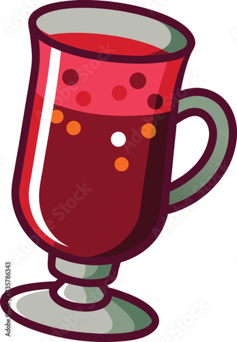 Christmas Mulled Wine Warmth traditional hot mulled wine served with cinnamon, cloves, and orange