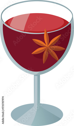 Christmas Mulled Wine Warmth traditional hot mulled wine served with cinnamon, cloves, and orange