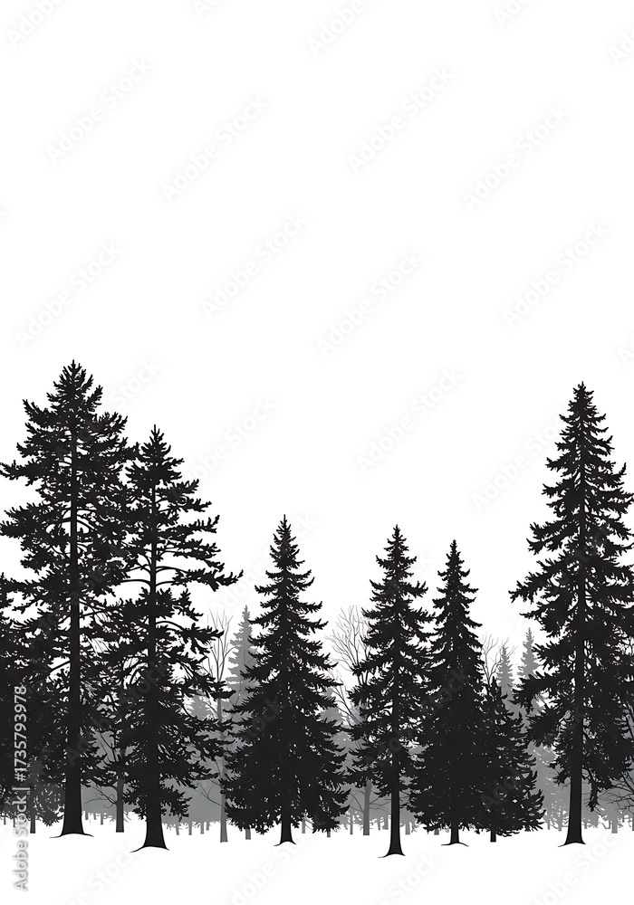 Obraz premium Silent Conifers