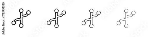 Version control icon concept. editable vector trendy illustrations.