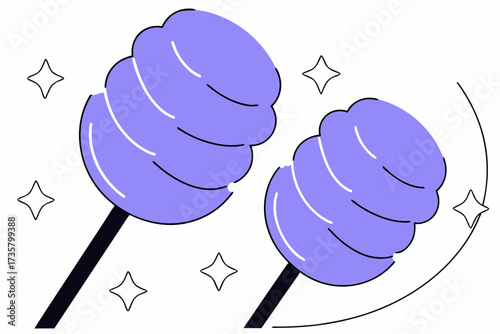 vector illustration of a set of different kinds of bread