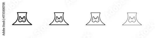 Thyroid icon concept. editable vector trendy illustrations.