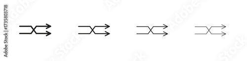 Shuffle icon concept. editable vector trendy illustrations.
