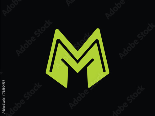 M logo icon design modern simple clean vector template elements.