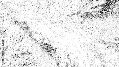 Vector organic noise pattern abstract topographic data distortion texture digital interference waves effect on transparent background black white visual style