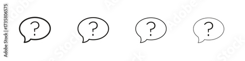 Question icon concept. editable vector trendy illustrations.