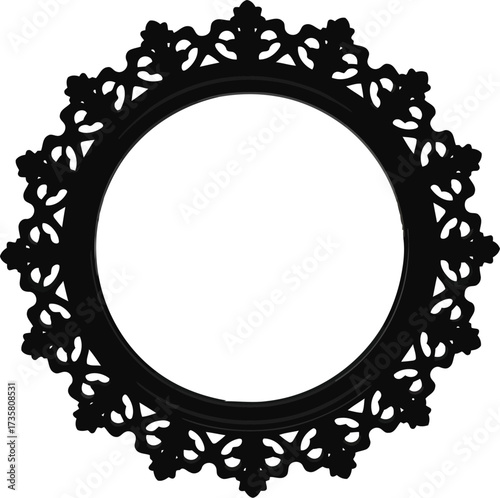 Damtru handheld drum tibetan music instrument silhouette isolated vector