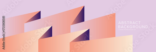 Modern abstract background for presentation design, dynamic shapes composition. Vector illustration