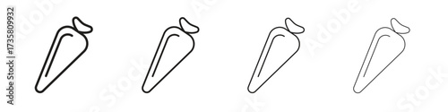 Pastry bag icon concept. editable vector trendy illustrations.