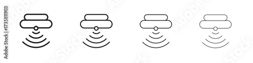 Motion sensor icon concept. editable vector trendy illustrations.