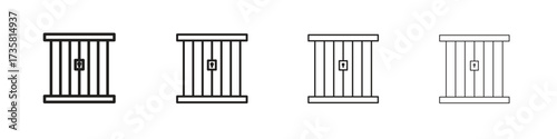 Jail icon concept. editable vector trendy illustrations.