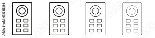 Intercom icon concept. editable vector trendy illustrations.