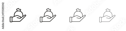 Inheritance law icon concept. editable vector trendy illustrations.