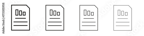 Income statement icon concept. editable vector trendy illustrations.