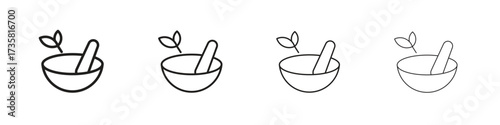Herbal medicine icon concept. editable vector trendy illustrations.