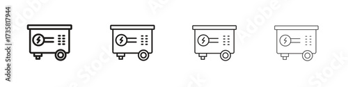 Generator icon concept. editable vector trendy illustrations.