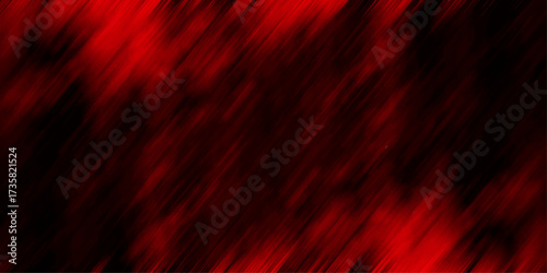 Intense Red and Black Blurred Streaks with Dramatic Lighting and Diagonal Motion for Bold Backgrounds