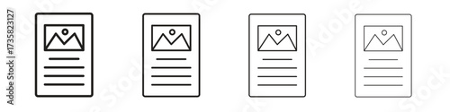 Content icon concept. editable vector trendy illustrations.