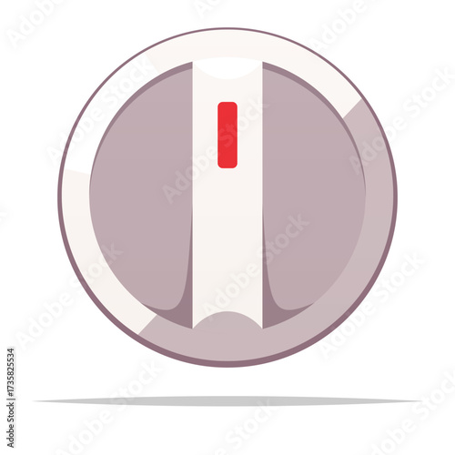 Stove knob vector isolated illustration