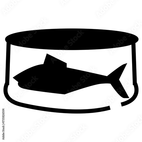 tuna can sea food vector illustration