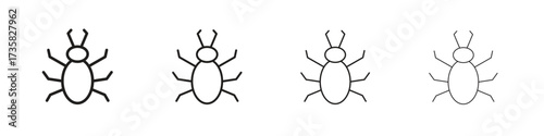 Bedbug icon concept. editable vector trendy illustrations.