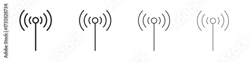 Antenna icon concept. editable vector trendy illustrations.