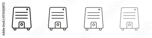 Air purifier icon concept. editable vector trendy illustrations.