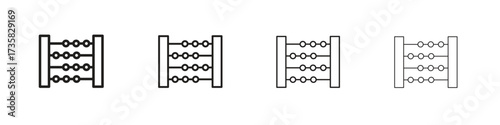 Abacus icon concept. editable vector trendy illustrations.