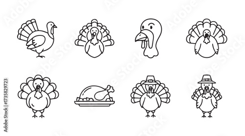 Vector art of turkey