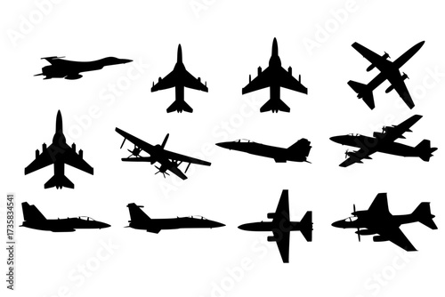 military plane vector
