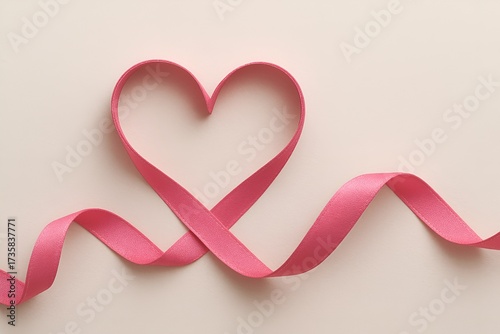 Ruban en forme de coeur