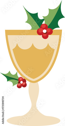 Christmas Eggnog Traditions creamy eggnog cocktail with cinnamon stick, star anise, and vanilla bean