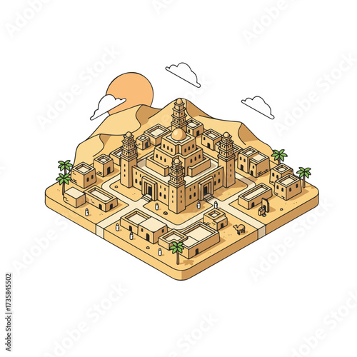 
World Landmark Icons 
Isometric Cartoon Pack