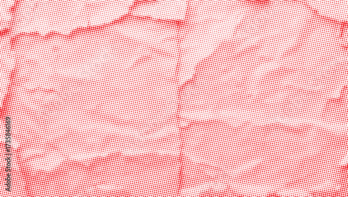 A bold, red halftone background with micro dots creating a textured, retro vibe. Ideal for graphic design, posters, and digital art projects seeking strong color contrast and dynamic energy