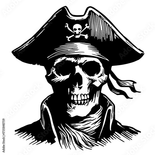 The ghost of a pirate captain