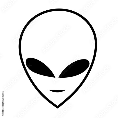 alien face vector icon